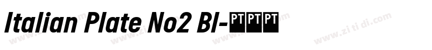 Italian Plate No2 Bl字体转换 Italian Plate No2 Bl字体转换